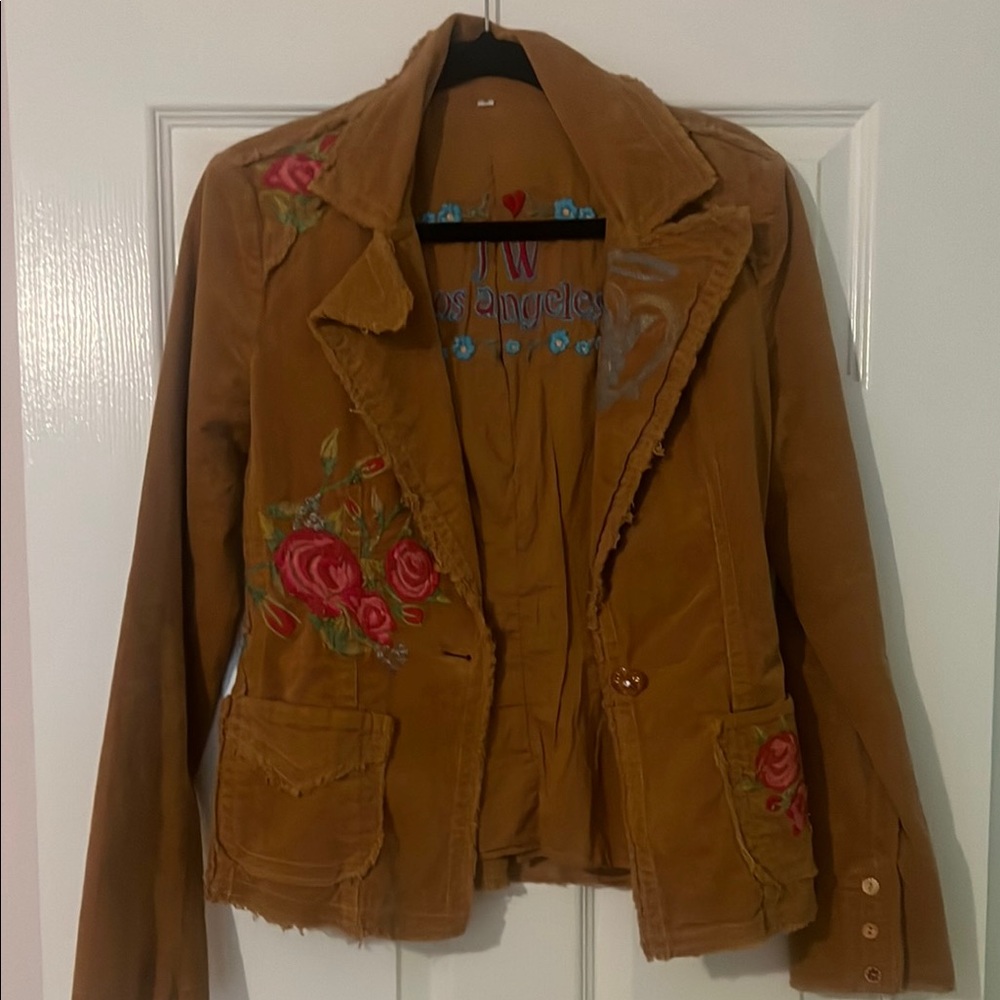Embroidered Brown Jacket
